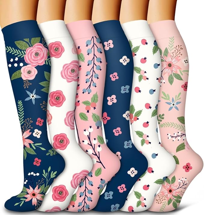 Comfortable compression socks for safe travel while pregnant